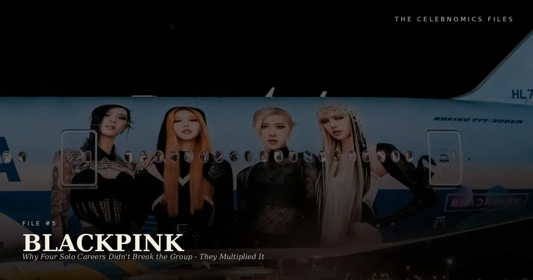 BLACKPINK plastered on the Korean Air Boeing 777-300ER at Changi Airport Singapore Celebnomics Files