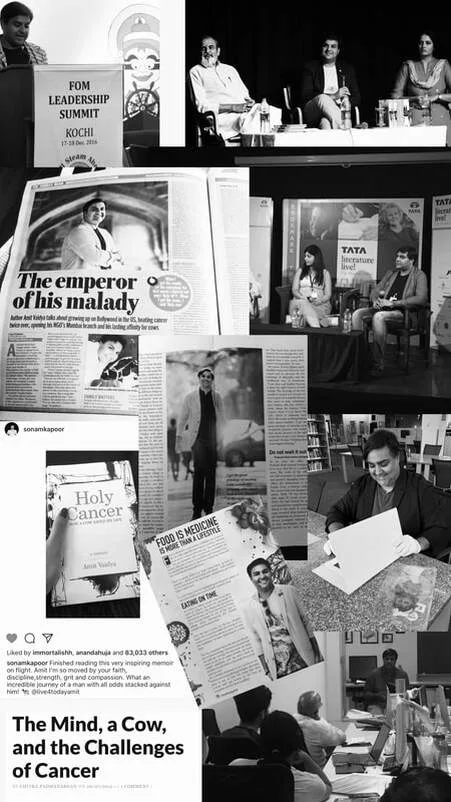 Moments from Amit Vaidya’s personal journey including travel, food, cultural exploration, speaking engagements, and research behind his writing.