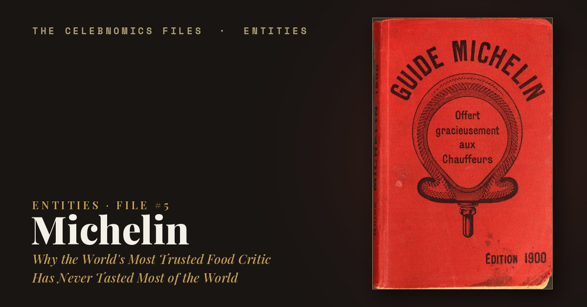 1900, First Edition of Michelin Guide