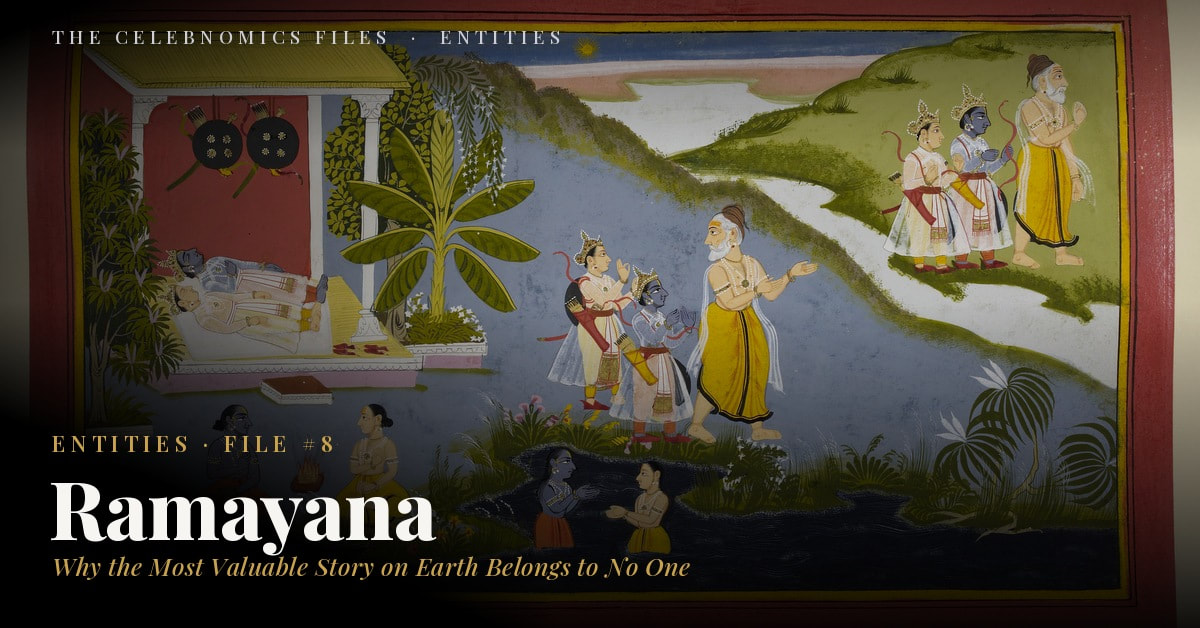 Crossing the Ganges, Ramayana (Bala Kanda), c. 1712, British Library (Add MS 15295). Public domain.