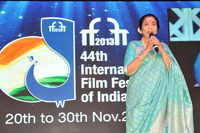 Asha Bhosle at 44th International Film Festival of India Nov 2013