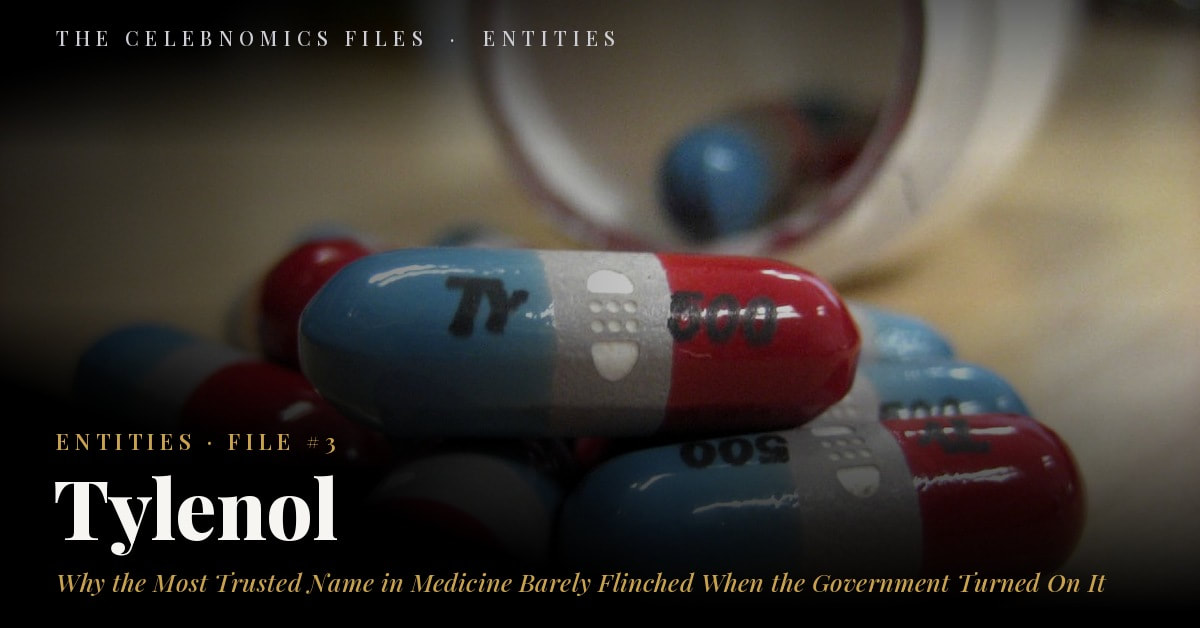 Tylenol closeup of rapid-release 500mg pill